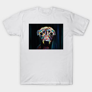 mosaic italian greyhound T-Shirt